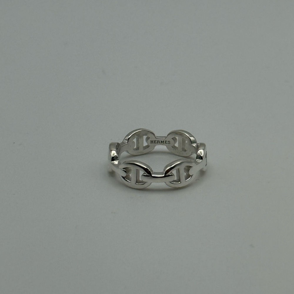 Hermes Silver Chain Link Ring